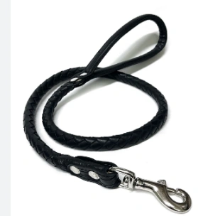 8273 Поводок круглый 4-ка 10мм*1300мм натур.кожа																	