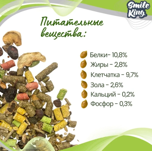 Smile King корм для шиншилл 400гр 