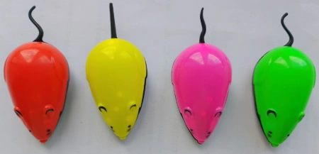 3098 Игрушка для кошек мышь на колесиках пластик 8,5см*1шт