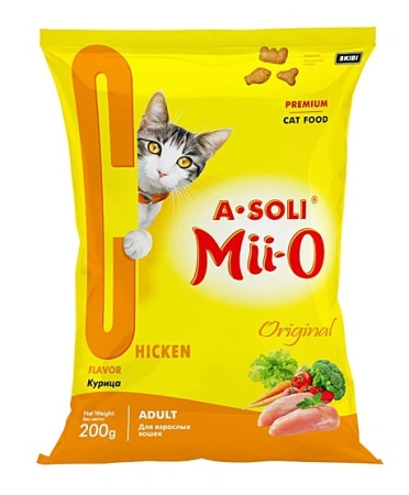 А-Soli Mii-O для кошек Премиум Курица " Оригинал" 0,4кг