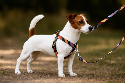 Шлейка с поводком EV-65 улучшенная неоновая цветная 2см*1шт