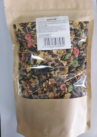 Amistar корм премиум для волнистых попугаев и насекомоядных птиц 400гр