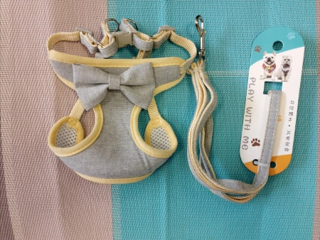 Шлейка-жилет с поводком EV-75 "Бабочка" 1,5см*1шт