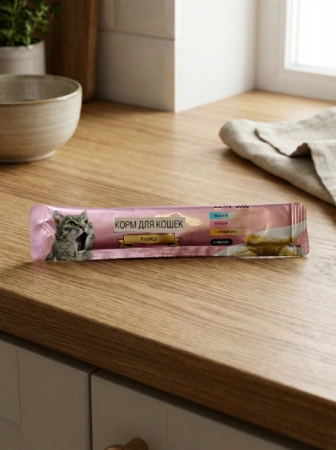 Cat Food суп лакомство для кошек со вкусом курицы 15гр