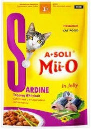 9 A-Soli Mii-O д/к Премиум пауч Сардина с японскими мальками 80гр