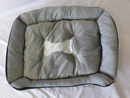 4/5 Лежанка "Косточка" квадратная с бортом XXL