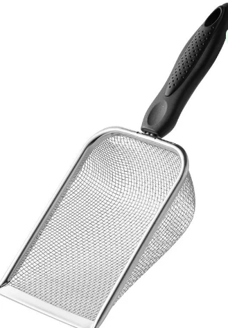 Совок металлический для кошачьего туалета 27*10*5см