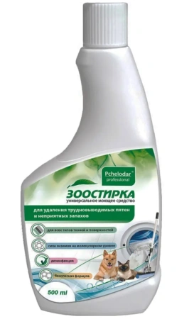 "Пчелодар" Зоостирка" универсальное средство для устранения запаха и пятен 500мл арт.1123