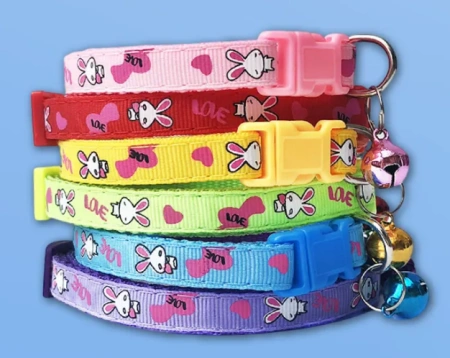 Ошейник EV-004 зайки с колокольчиком 1см*1шт