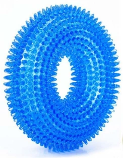 3087 Игрушка для собак кольцо эластичное с шипами 12,5см