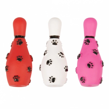 3015 Игрушка для собак виниловая пищащая "Кегля" 14*5,5см 