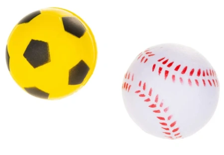 4003 Игрушка для кошек мяч пористый "Спортивный мяч" d-4,3см 1*5шт (цена за 1 штуку)   