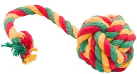 D-2357-YGR Мяч канатный Doglike средний (color)