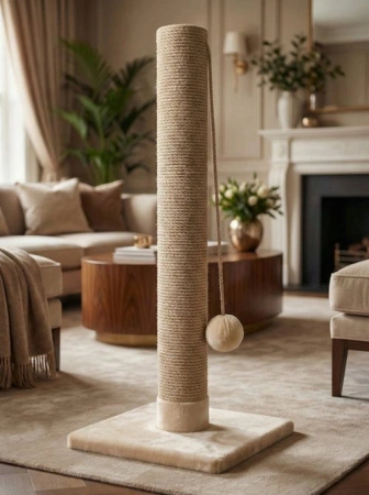 040 Столб большой джутовый 40*40*120см