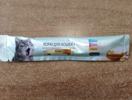Cat Food суп лакомство для кошек со вкусом говядина 15гр