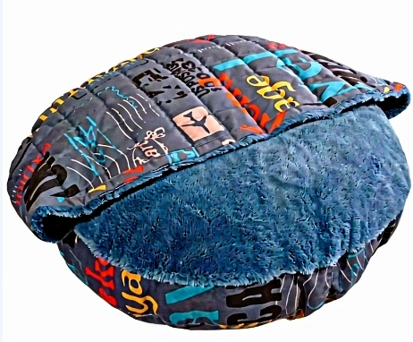 349 Лежанка "Ракушка" мех/текстиль 70*70*10см