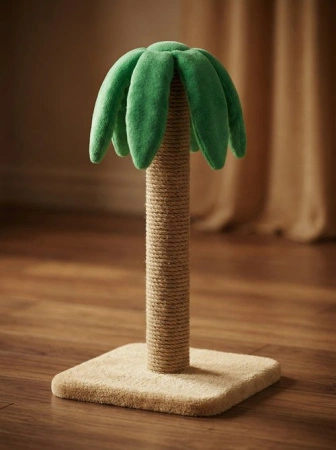 251 Столбик джутовый с листьями мех 30*30*63см