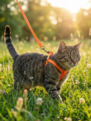 Шлейка с поводком EV-62 однотонная цветная 1,5см*1шт