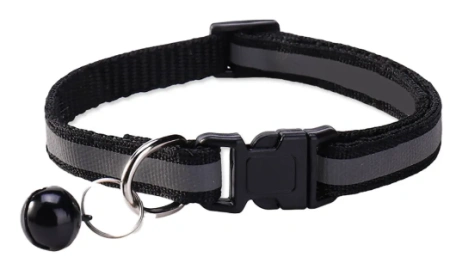 Ошейник EV-003 "Светоотражающий полосой"с колокольчиком 1см*1шт