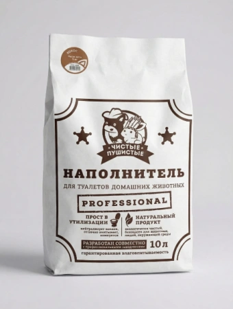 "Чистые пушистые комкующийся кокос" 10л