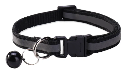 Ошейник EV-003 "Светоотражающий полосой"с колокольчиком 1см*1шт