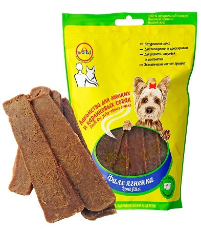 А-Soli для собак мелких пород Филе ягнёнка 75гр LA05