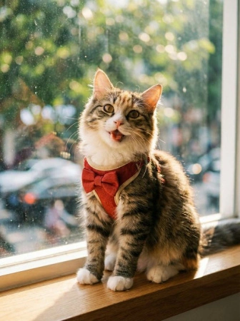 Шлейка-жилет с поводком EV-75 "Бабочка" 1,5см*1шт