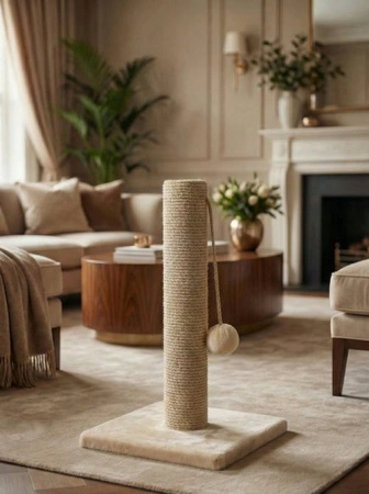 038 Столб малый джутовый 40*40*60см