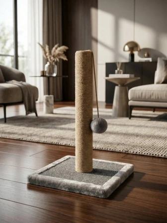 029 Столбик джутовый квадратный ворс 30*30*50см