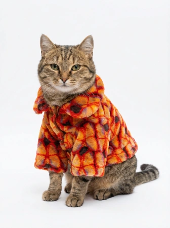 2035 Шуба для животных размер S (спина 25см,грудь 15см)