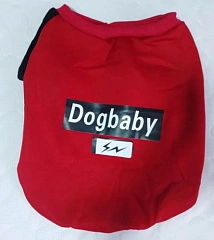 2029 Толстовка  "Dog baby" красная, серая размер S
