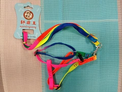 Шлейка с поводком EV-67 Радуга 1см*1шт