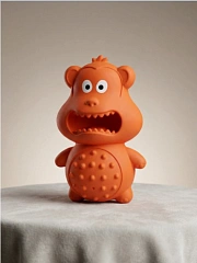 3085 Игрушка для собак монстр пищащий литой 14см