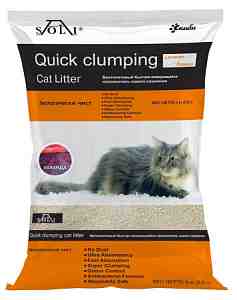 A-Soli быстро-комкующийся Quick clumping Lavander с запахом Лаванды 4кг/5,6л*4