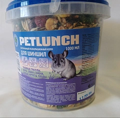 Petlunch корм ведро для шиншилл 1000мл