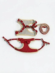 Шлейка-жилет с поводком EV-75 "Бабочка" 1,5см*1шт