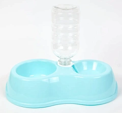 Миска для животных двойная с автопоилкой арт.170