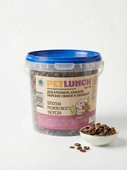 Petlunch SNACK кэроб для грызунов (плоды рожкового дерева) 1000мл ведро